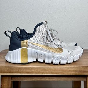 Nike Free Metcon 3 Light Orewood Brown Metallic Gold Women’s 8.5